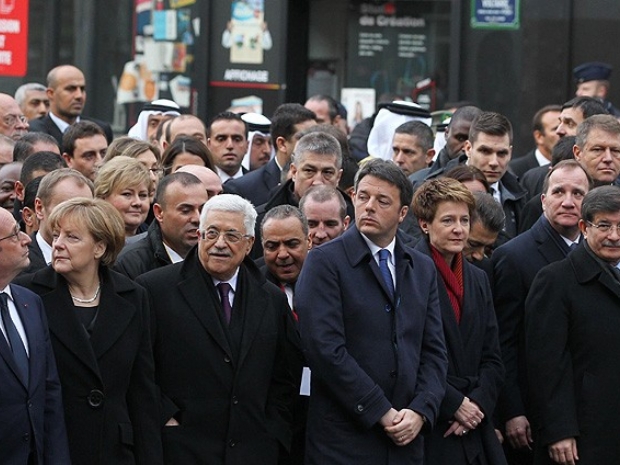 Dünya liderleri teröre karşı yürüdü