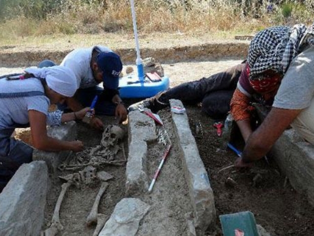 Yol çalışmasından tarih çıktı