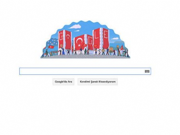 Google'dan Cumhuriyet Bayramı'na özel logo