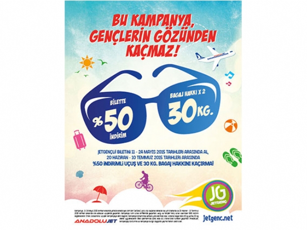 AnadoluJet’in JetGenç fırsatları devam ediyor