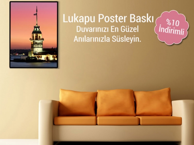 Lukapu posterlerde dört güne özel yüzde 10 indirim