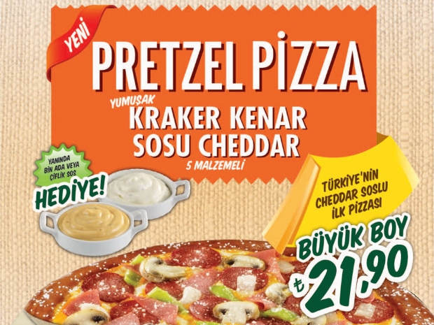 Little Caesars’dan Türkiye’de bir ilk: Pretzel pizza